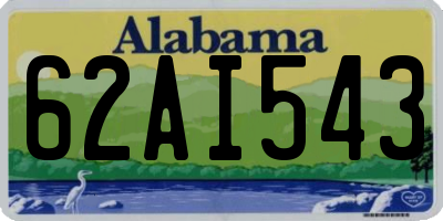 AL license plate 62AI543