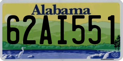 AL license plate 62AI551