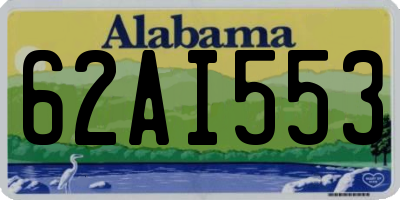 AL license plate 62AI553
