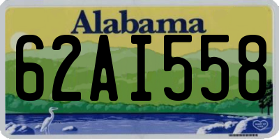 AL license plate 62AI558