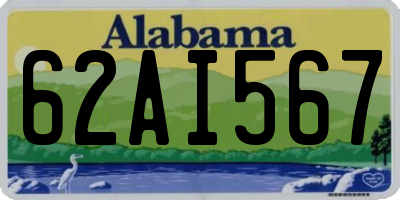 AL license plate 62AI567