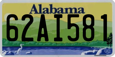 AL license plate 62AI581