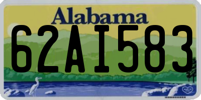 AL license plate 62AI583