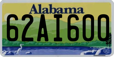 AL license plate 62AI600