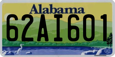 AL license plate 62AI601