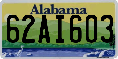 AL license plate 62AI603