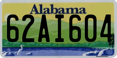 AL license plate 62AI604