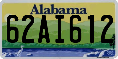 AL license plate 62AI612