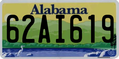 AL license plate 62AI619