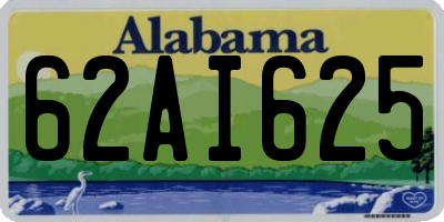 AL license plate 62AI625