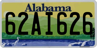 AL license plate 62AI626