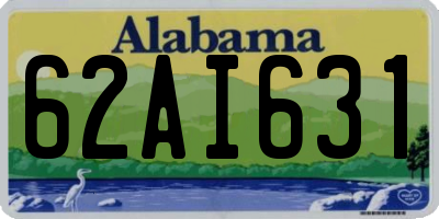 AL license plate 62AI631