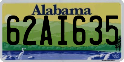 AL license plate 62AI635