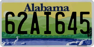 AL license plate 62AI645
