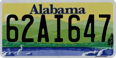 AL license plate 62AI647