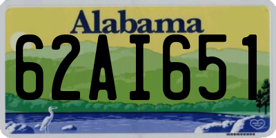 AL license plate 62AI651