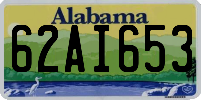 AL license plate 62AI653