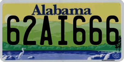AL license plate 62AI666