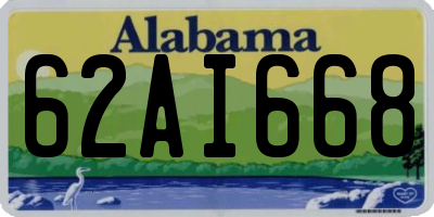 AL license plate 62AI668