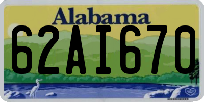 AL license plate 62AI670