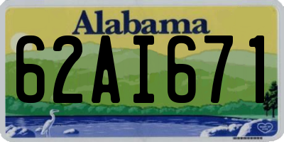 AL license plate 62AI671
