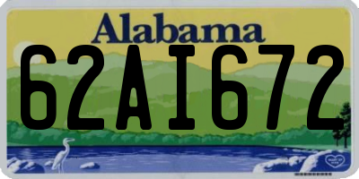 AL license plate 62AI672