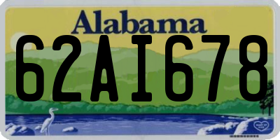 AL license plate 62AI678