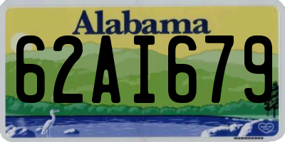 AL license plate 62AI679