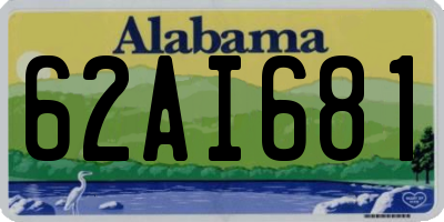 AL license plate 62AI681