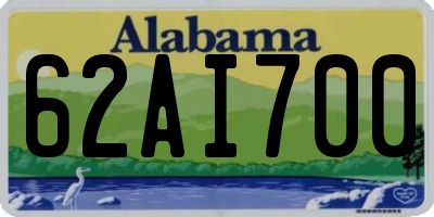 AL license plate 62AI700