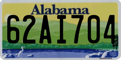 AL license plate 62AI704