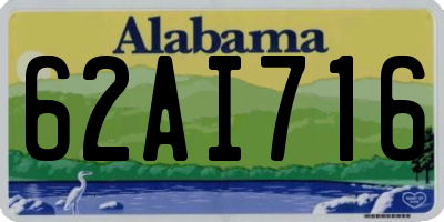 AL license plate 62AI716