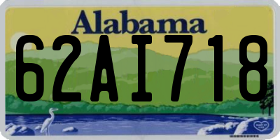 AL license plate 62AI718
