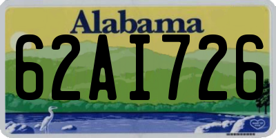 AL license plate 62AI726