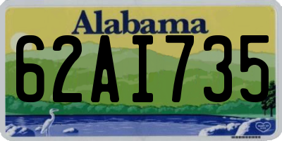 AL license plate 62AI735