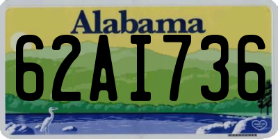 AL license plate 62AI736