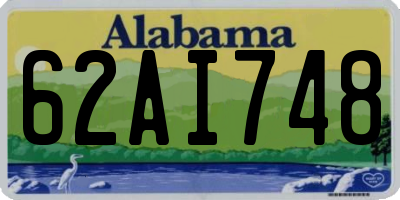 AL license plate 62AI748