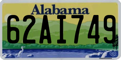 AL license plate 62AI749