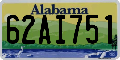 AL license plate 62AI751