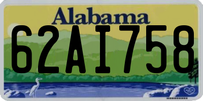 AL license plate 62AI758