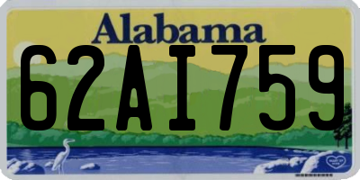 AL license plate 62AI759