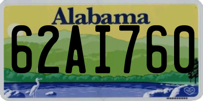 AL license plate 62AI760
