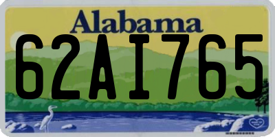 AL license plate 62AI765
