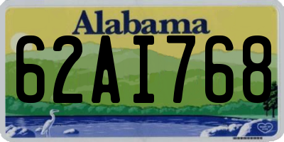 AL license plate 62AI768