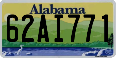AL license plate 62AI771