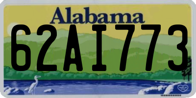 AL license plate 62AI773