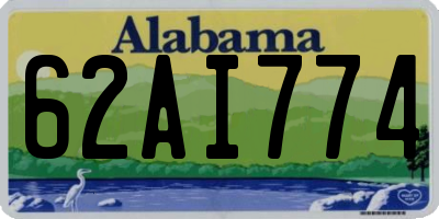 AL license plate 62AI774