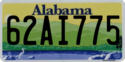 AL license plate 62AI775