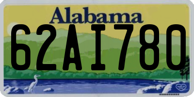 AL license plate 62AI780