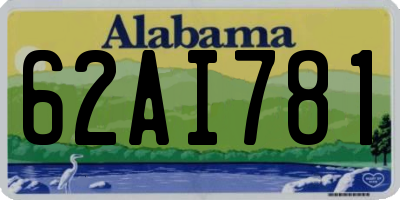 AL license plate 62AI781